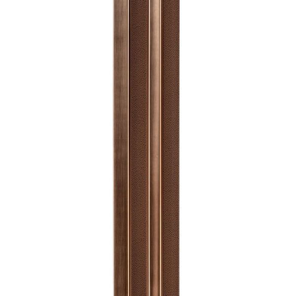 Рейка декоративная PS 2900х120х20мм Под коричневую кожу с бронзой SW-00002147- SW-00002147 фото